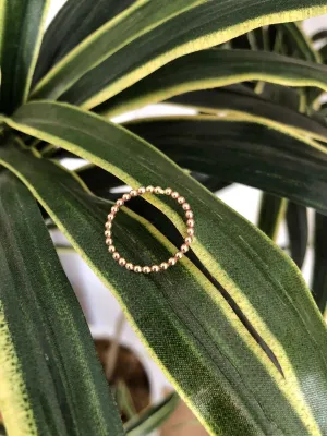 Beaded Stack Ring by Toasted Jewelry