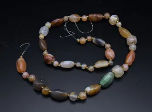 BROKEN Various Tumbled Stone Bead Necklace