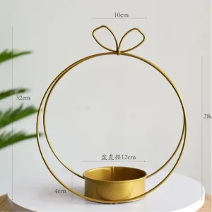 Geometric Planter no Glass round shape centrepiece