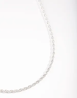 Silver Twisted Chain Necklace