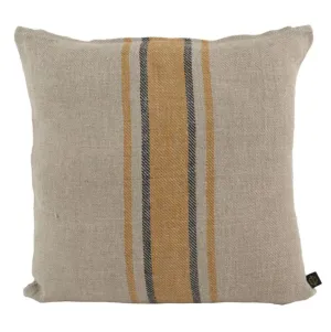 Tabitha Linen Cushion - Saffron